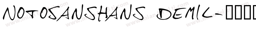 NotoSansHans Demil字体转换